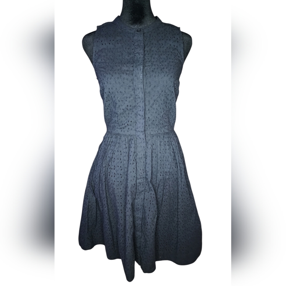 NWT J. Crew Button Up Eyelet Dress, Womens 00